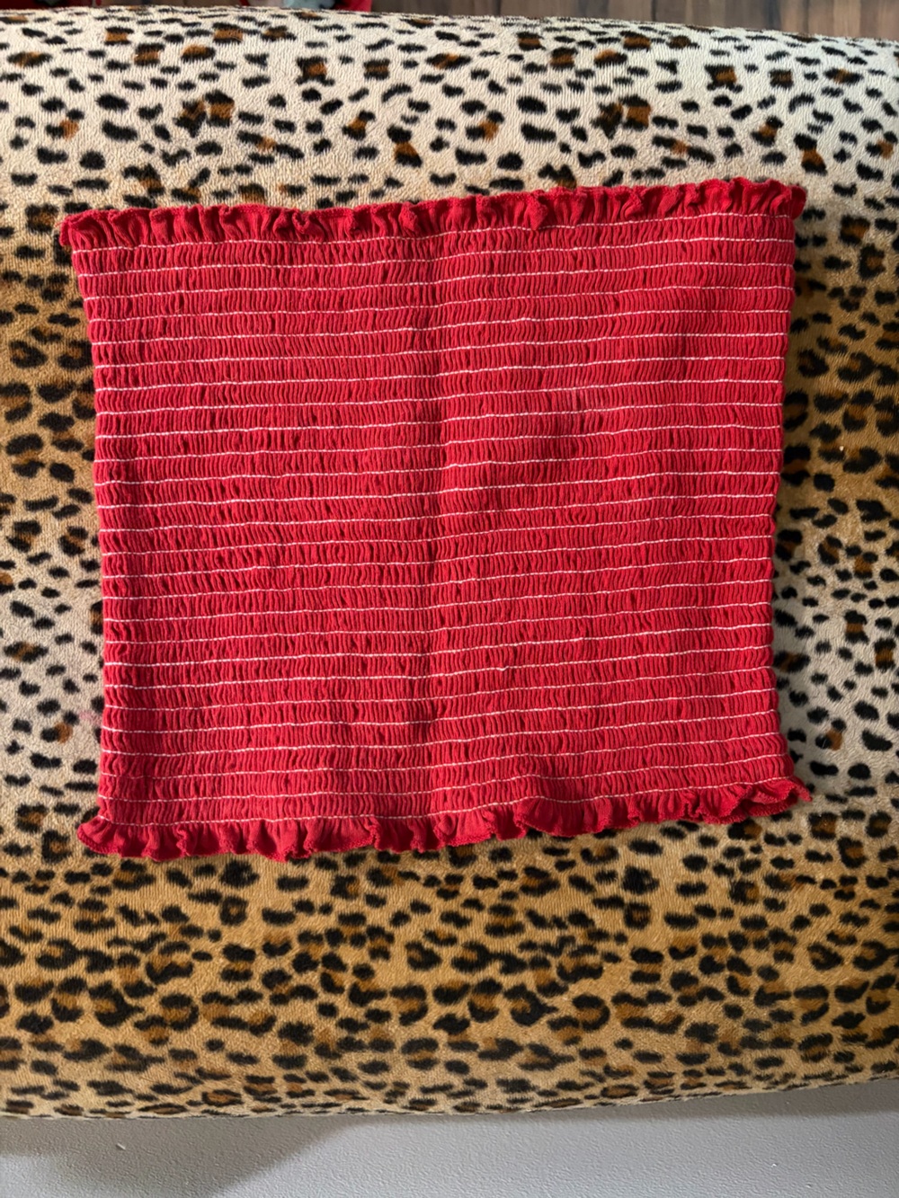 Brandy Melville Red Ribbed Tube Top
